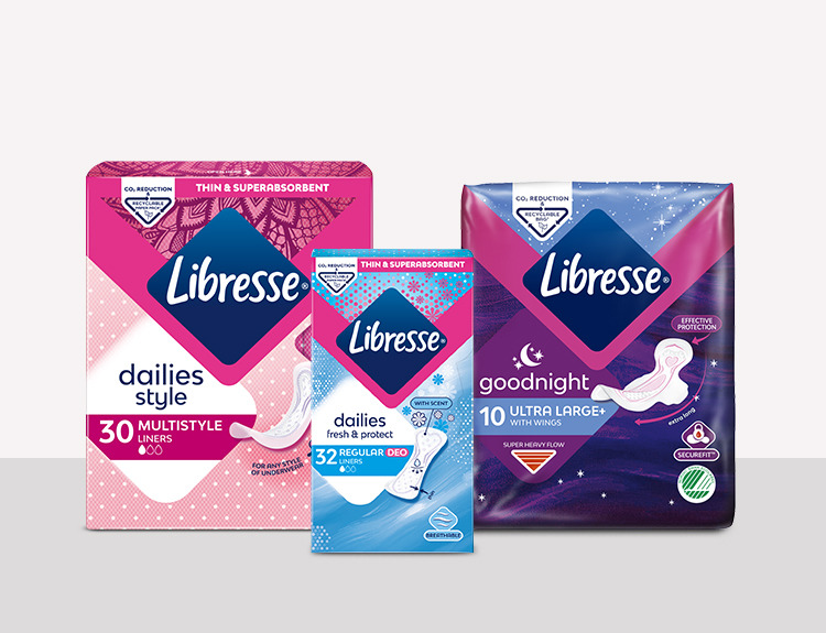 Libresse tisztasági és menstruációs termékek